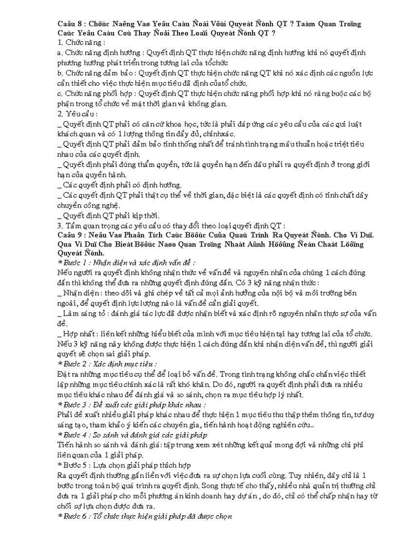 image for page Câu hỏi ôn tập quản trị học