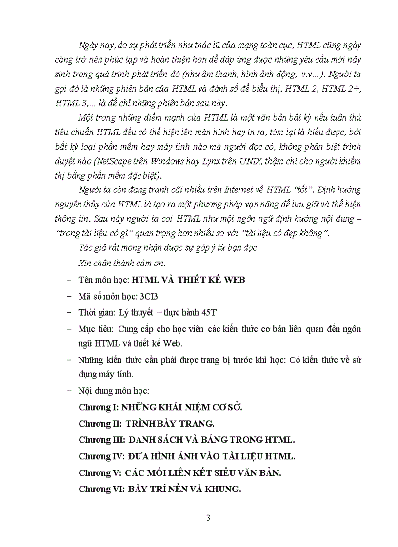 image for page Giáo trình html và thiết kế website