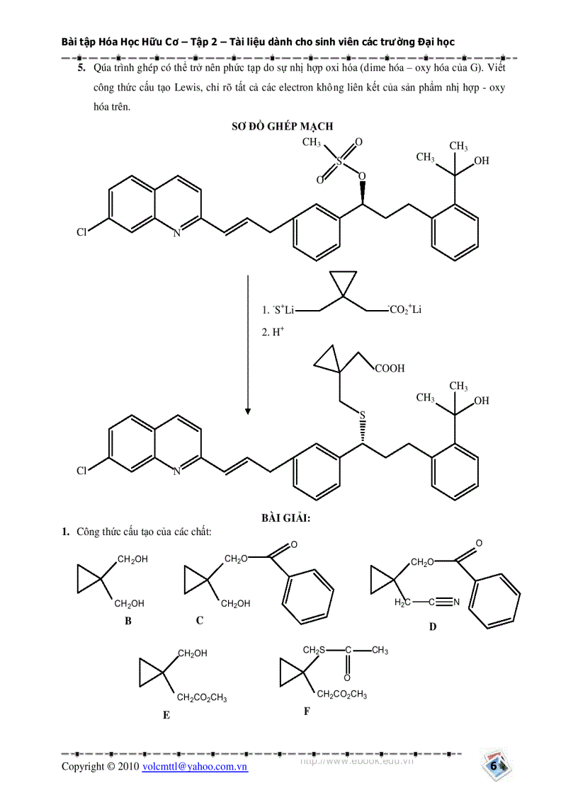image for page Bài tập Hóa Hữu Cơ 1