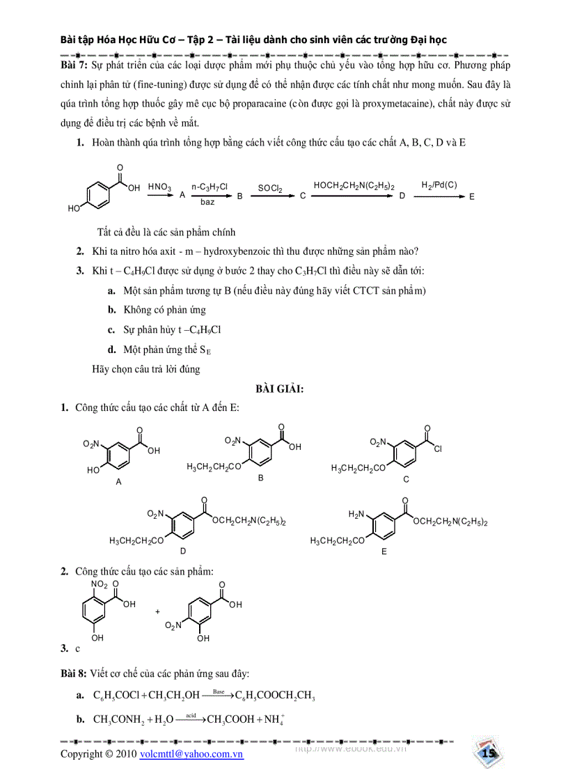 image for page Bài tập Hóa Hữu Cơ 1
