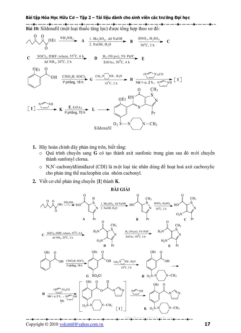 image for page Bài tập Hóa Hữu Cơ 1