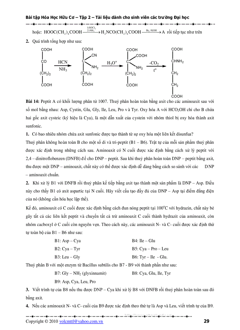 image for page Bài tập Hóa Hữu Cơ 1
