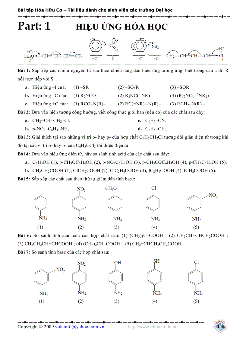 image for page Bài tập Hóa Hữu Cơ 2