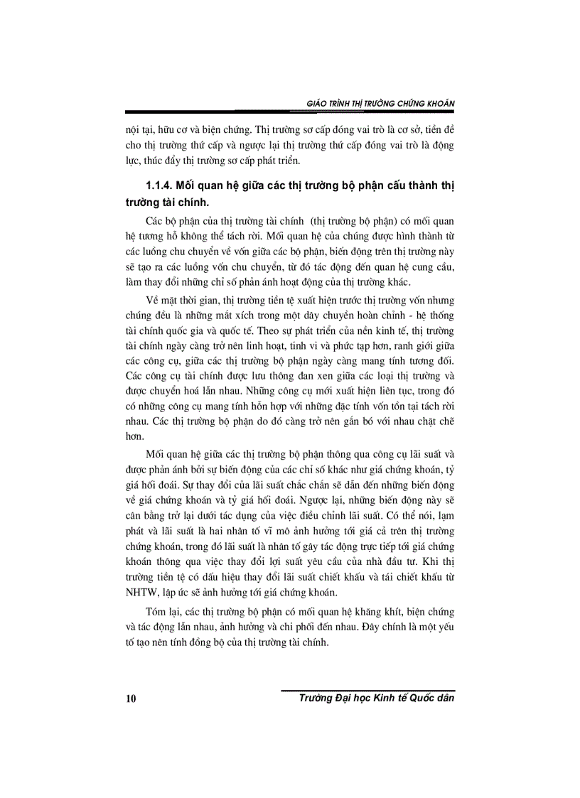 image for page Giáo trình thị trường chứng khoán 1