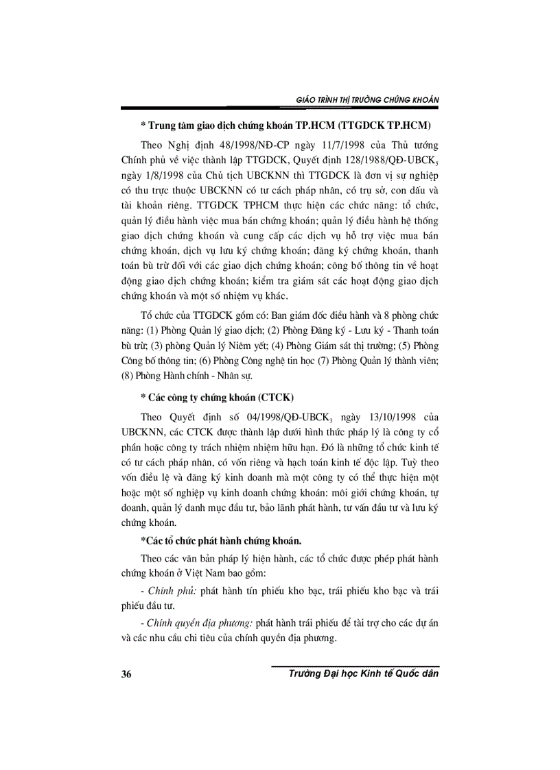 image for page Giáo trình thị trường chứng khoán 1