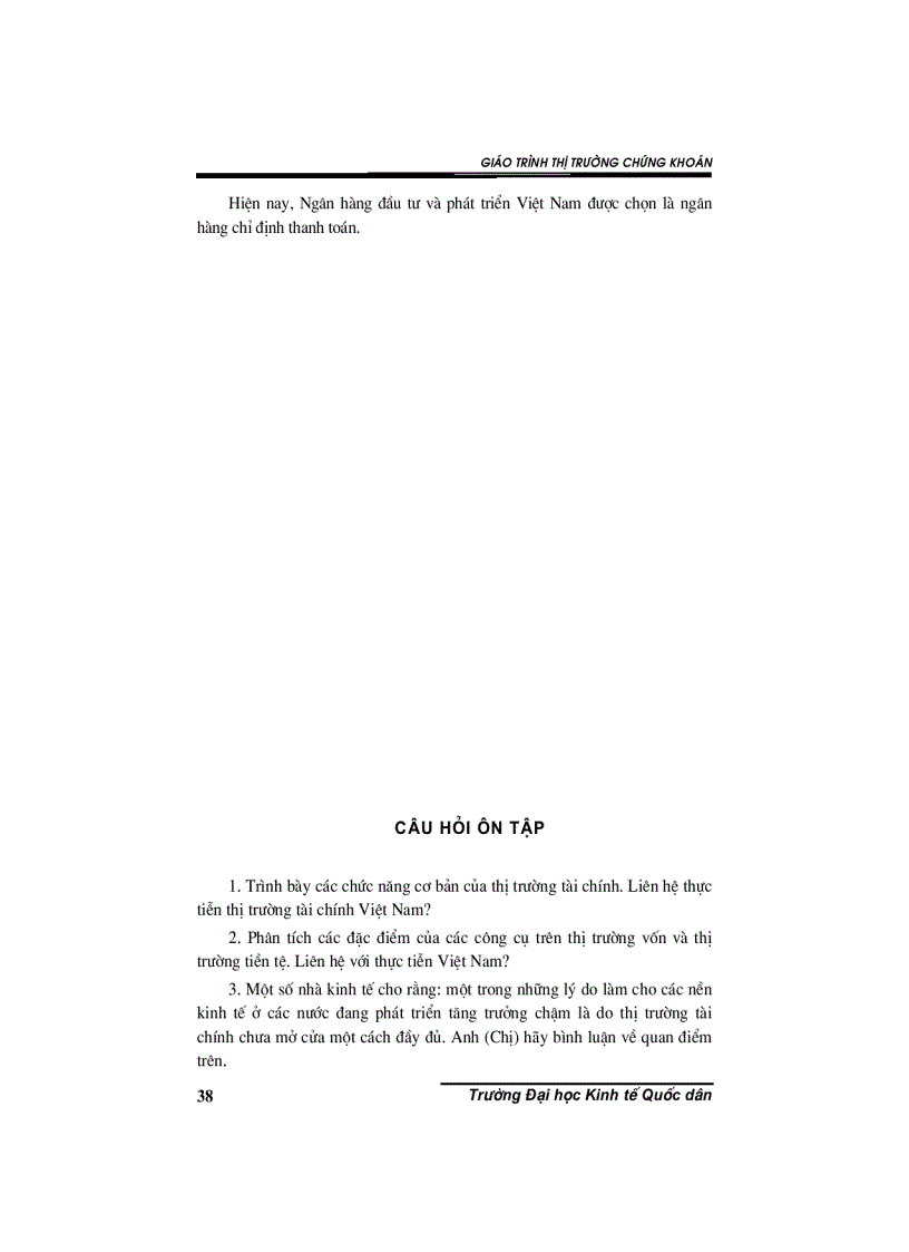 image for page Giáo trình thị trường chứng khoán 1