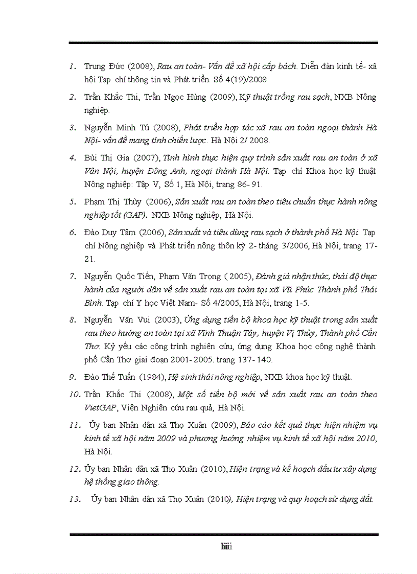 image for page Cơ sở khoa học của trồng Rau sinh thái RST qua thực nghiệm tại xã Thọ Xuân huyện Đan Phượng thành phố Hà Nội