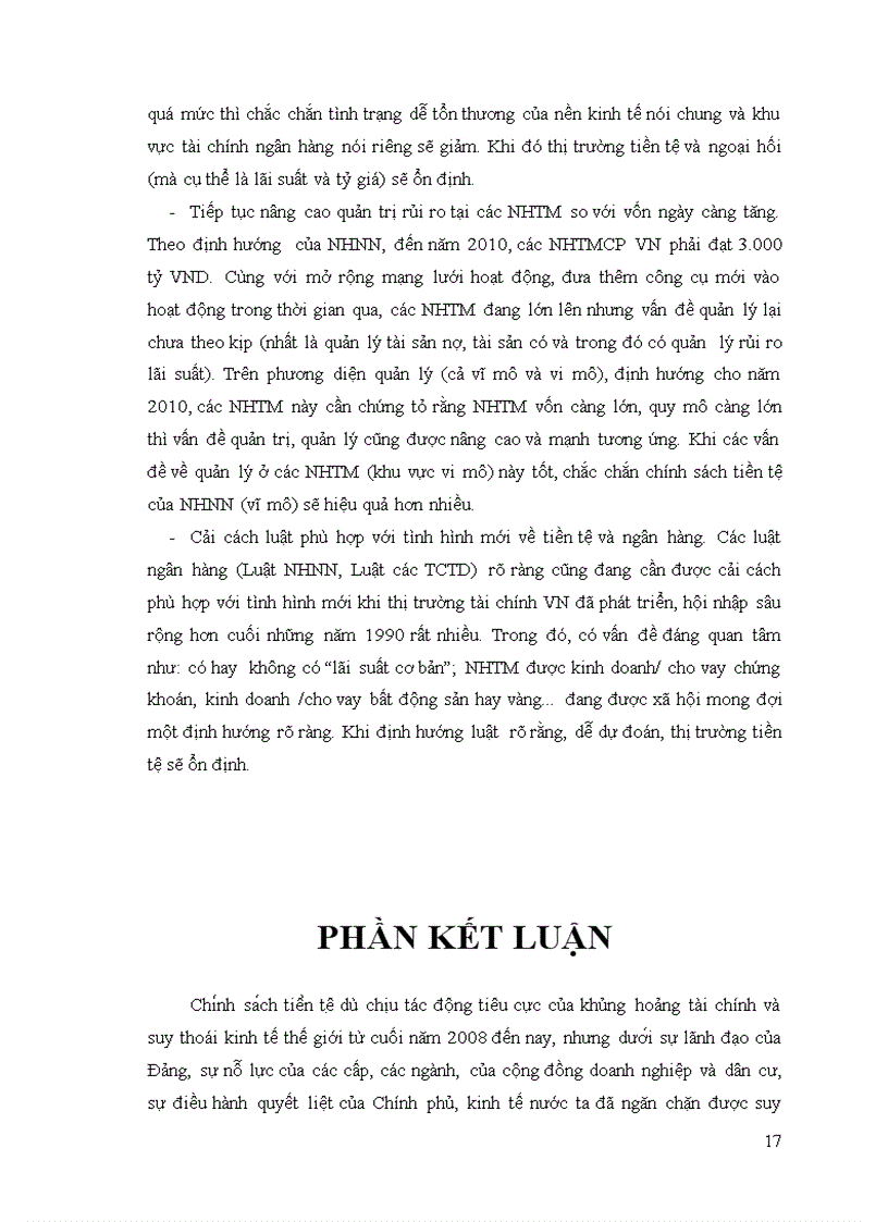 image for page Phân tích chính sách tiền tệ của việt nam giai đoạn 2008 2009