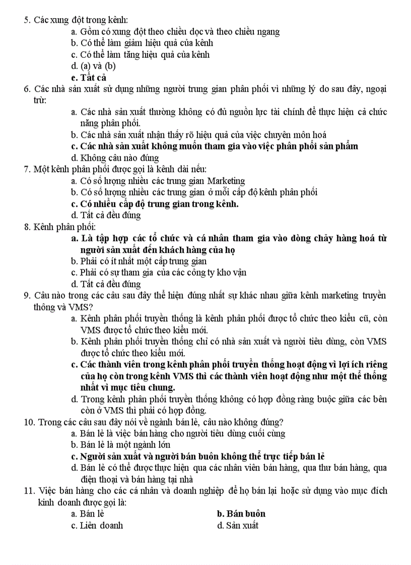 image for page Trắc nghiệm môn maketing