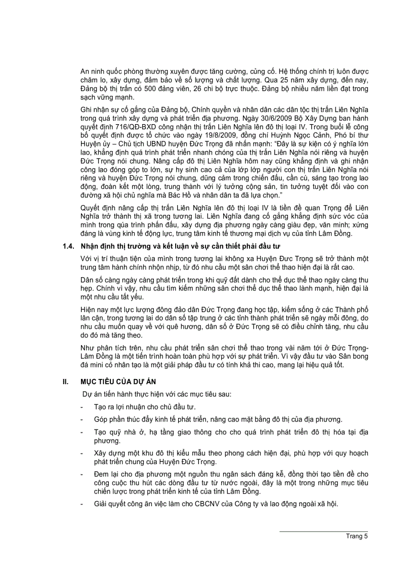 image for page Dự án đầu tư Sân bóng đá mini mặt cỏ nhân tạo