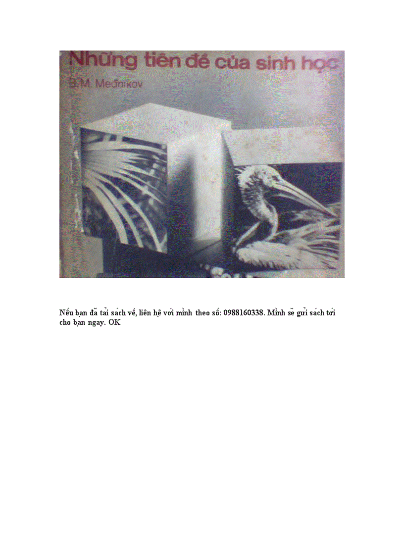 image for page Những tiên đề của sinh học