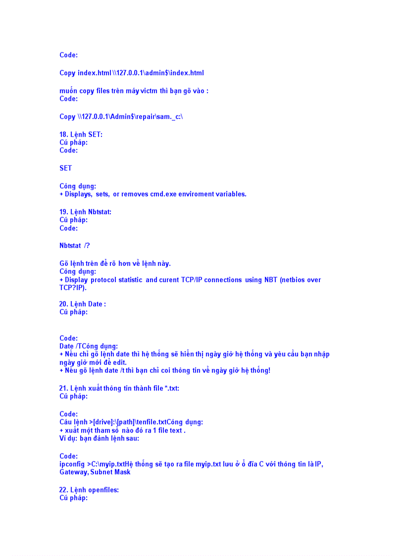 image for page Hưỡng tất cả các nút lệnh trong CMD và Run