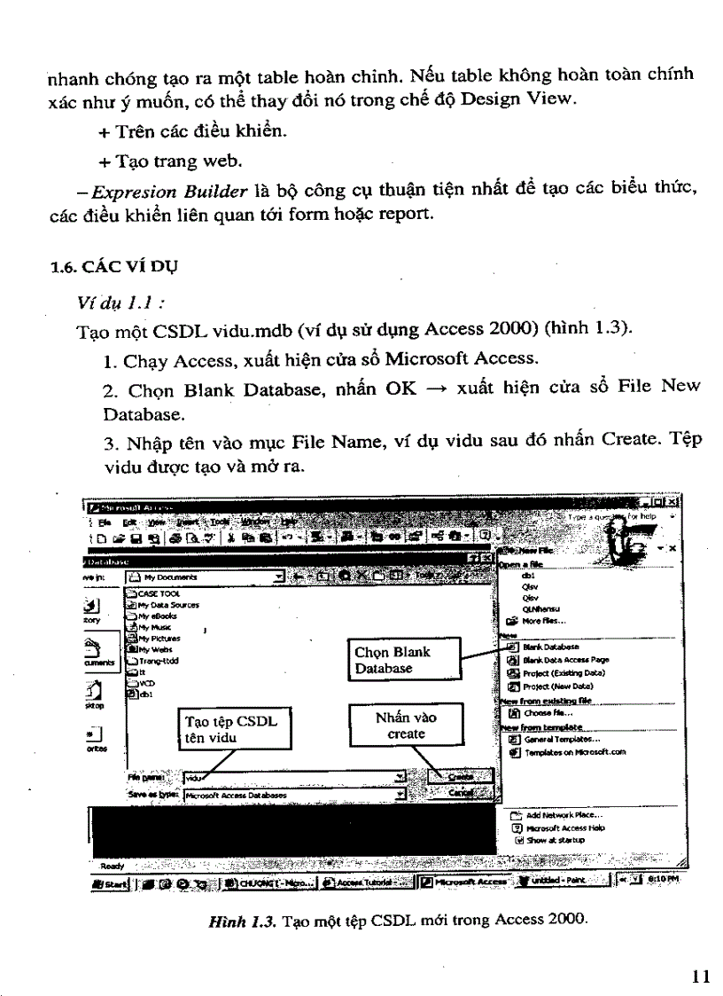 image for page Giáo trình access và ứng dụng 2011