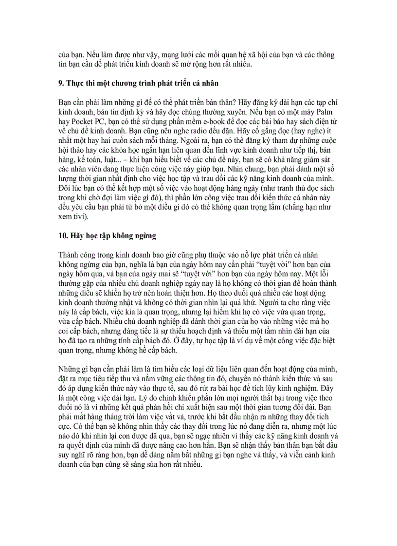 image for page 100 điều doanh nhân trẻ cần biết