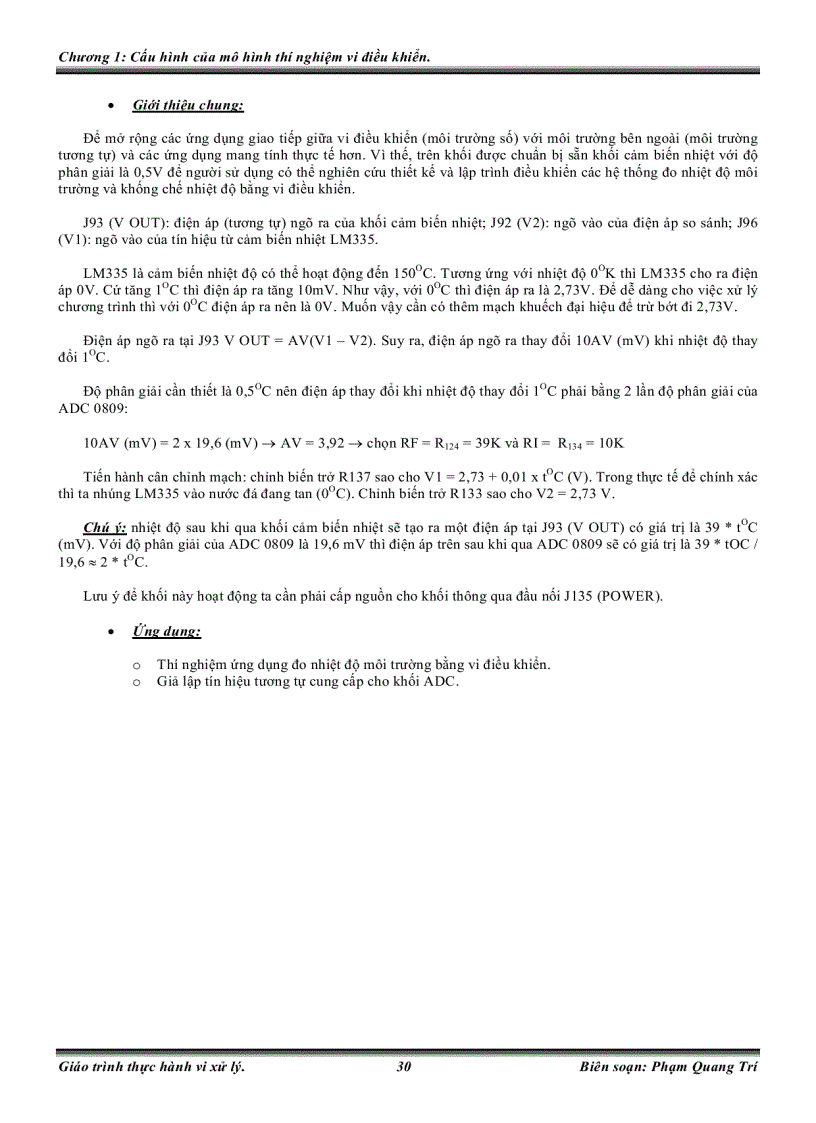 image for page Tài liệu hướng dẫn thí nghiệm và thực hành vi điều khiển MCS 51