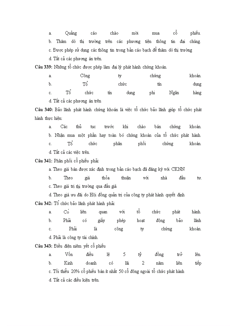 image for page 500 câu hỏi trắc nghiệm cơ bản về chứng khoán và thị trường chứng khoán 4