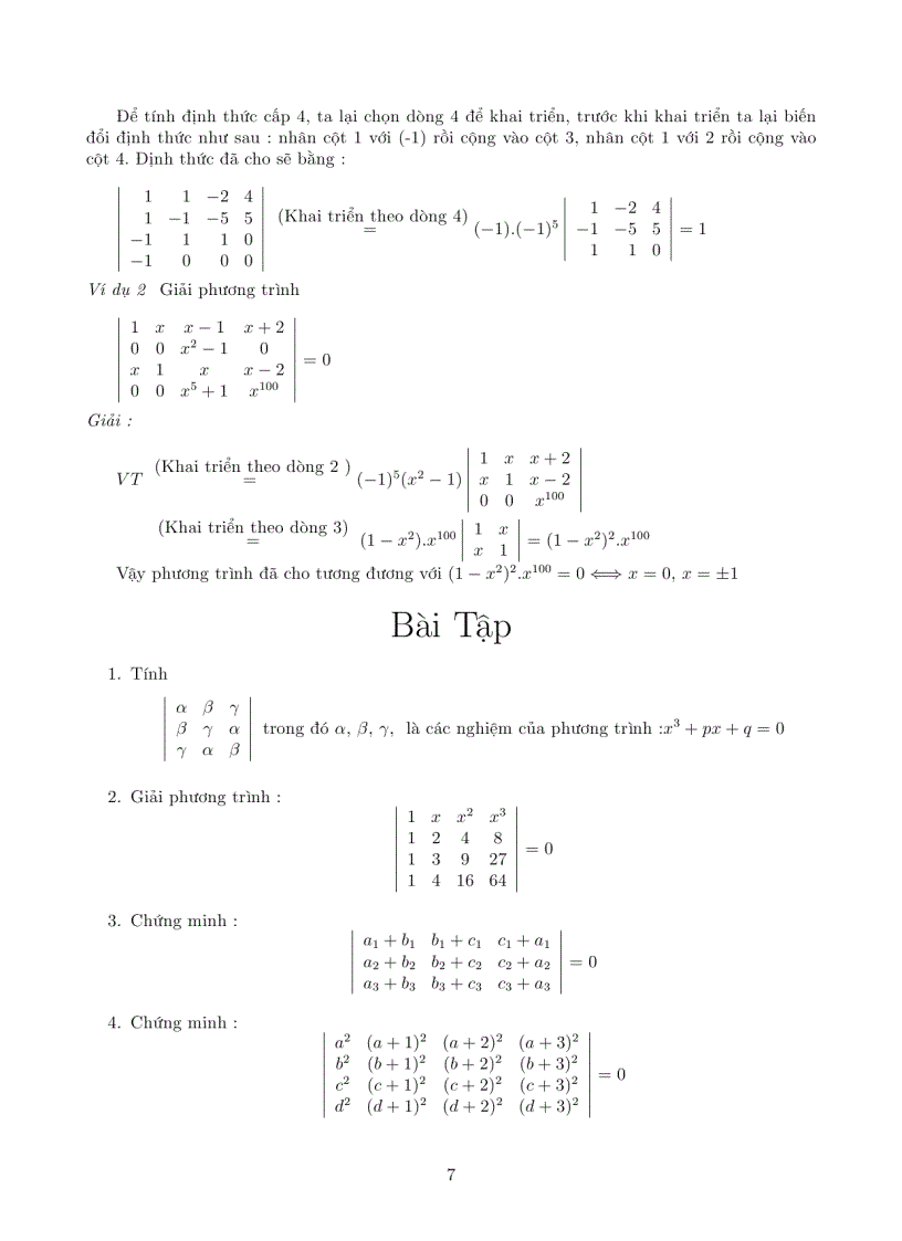 image for page Tài liệu ôn thi cao học đại số tuyến tính