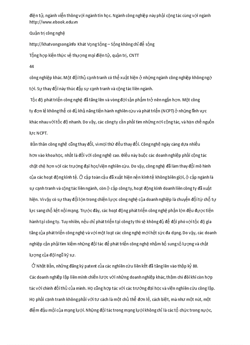 image for page Giáo trình quản trị công nghệ