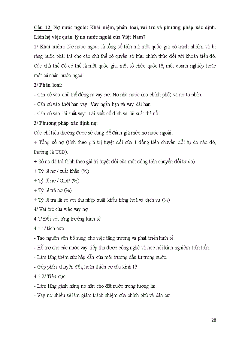 image for page Đề cương ôn tập kinh tế quốc tế