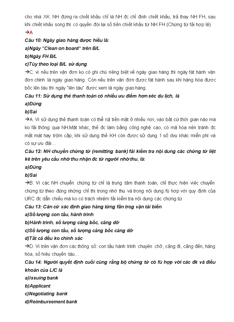 image for page Câu hỏi trắc nghiệm môn thanh toán quốc tế