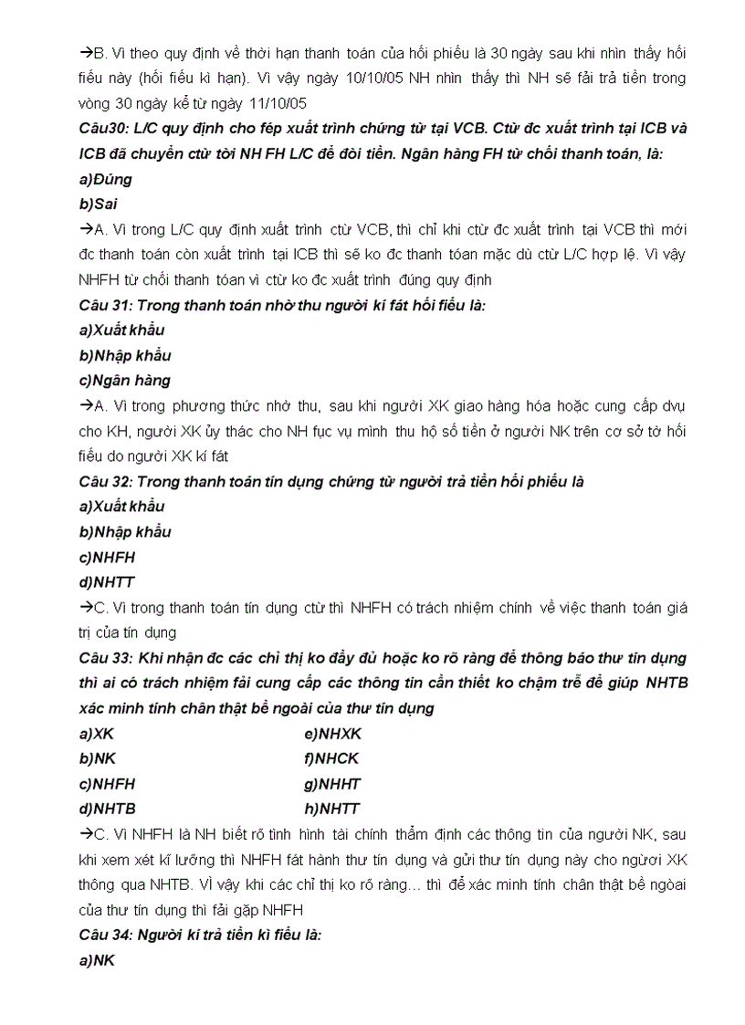 image for page Câu hỏi trắc nghiệm môn thanh toán quốc tế