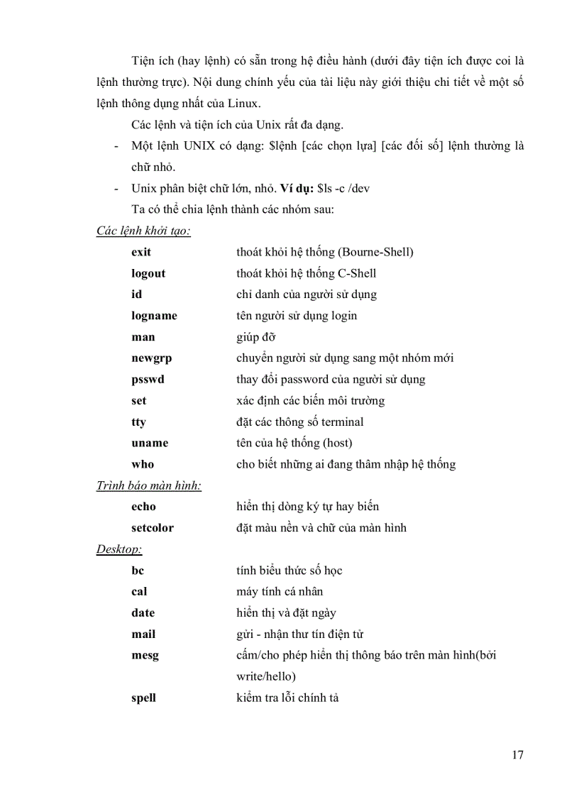 image for page Bài giảng Hệ điều hành unix linux khoa công nghệ thông tin đh thái nguyên