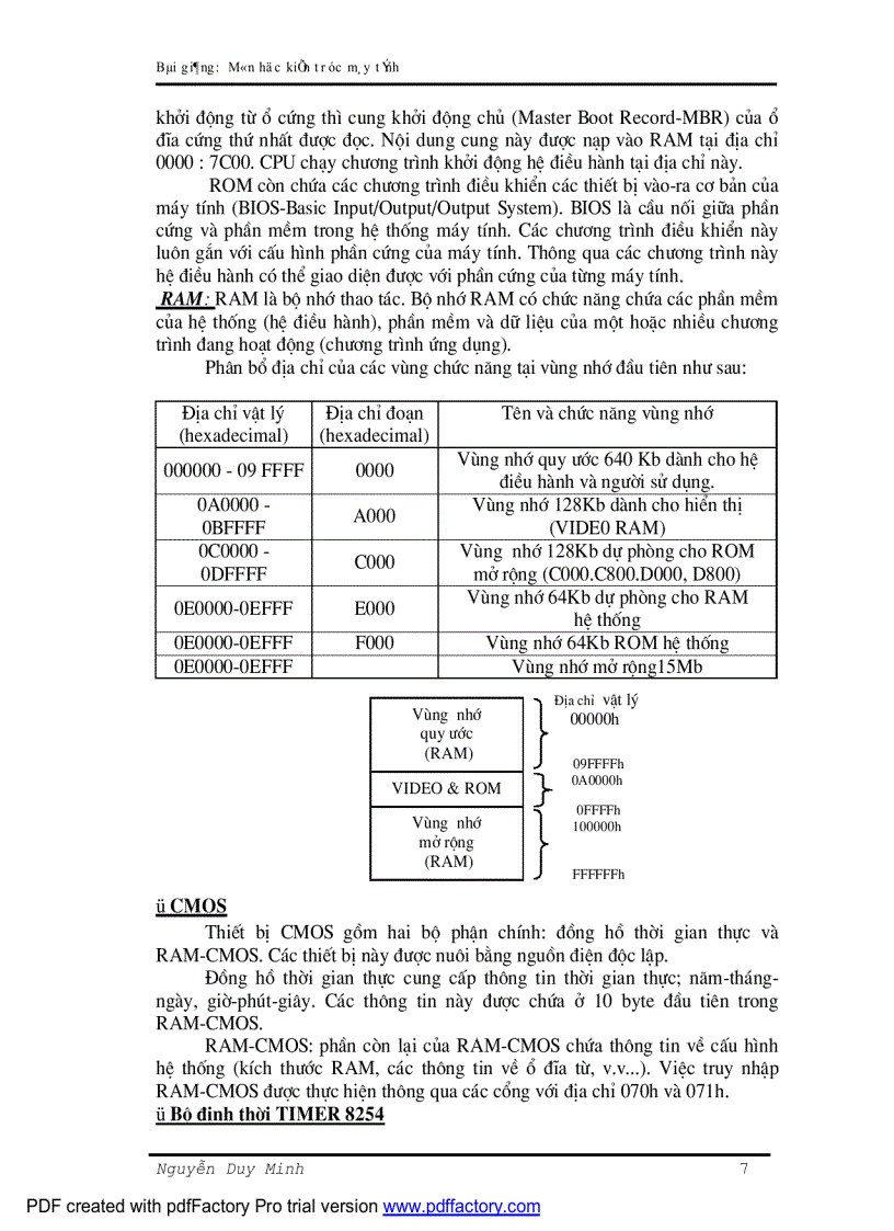 image for page Bài giảng kiến trúc máy tính ĐHCNTT ĐH thái nguyên