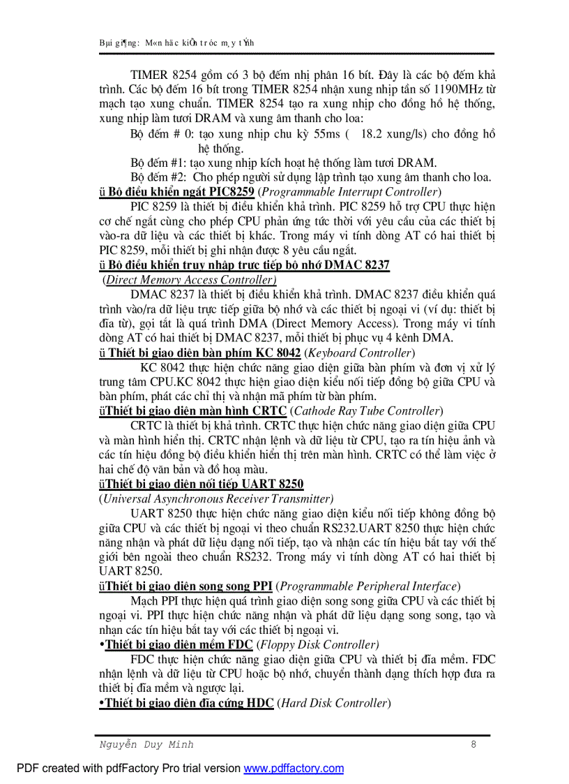 image for page Bài giảng kiến trúc máy tính ĐHCNTT ĐH thái nguyên