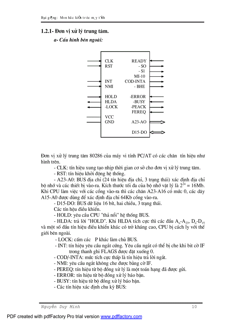 image for page Bài giảng kiến trúc máy tính ĐHCNTT ĐH thái nguyên