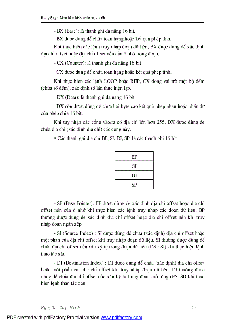 image for page Bài giảng kiến trúc máy tính ĐHCNTT ĐH thái nguyên