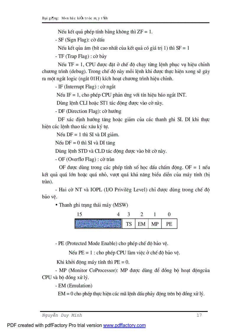 image for page Bài giảng kiến trúc máy tính ĐHCNTT ĐH thái nguyên