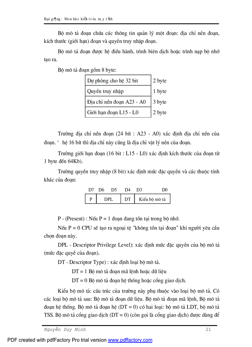 image for page Bài giảng kiến trúc máy tính ĐHCNTT ĐH thái nguyên