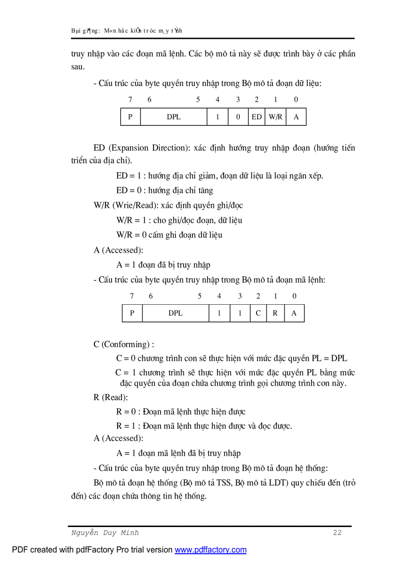 image for page Bài giảng kiến trúc máy tính ĐHCNTT ĐH thái nguyên
