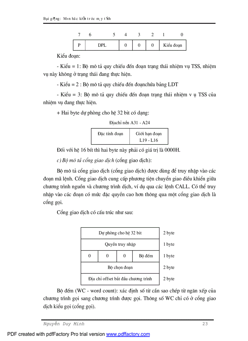 image for page Bài giảng kiến trúc máy tính ĐHCNTT ĐH thái nguyên