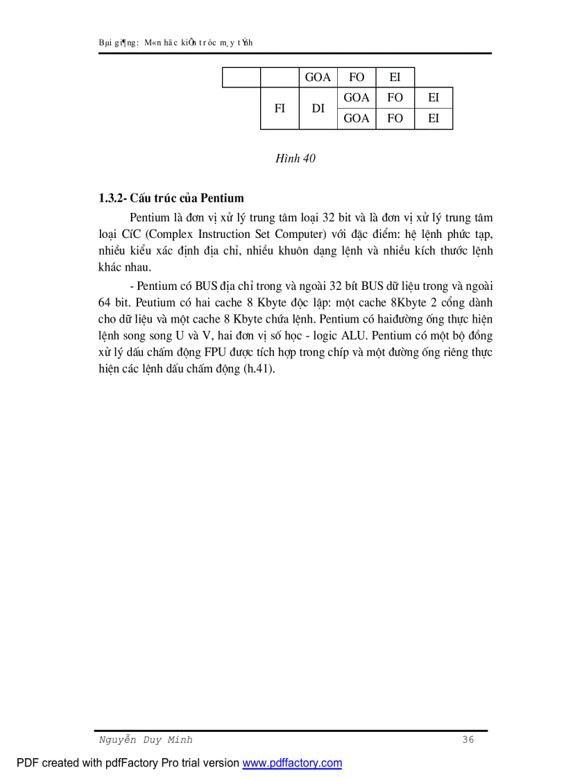 image for page Bài giảng kiến trúc máy tính ĐHCNTT ĐH thái nguyên