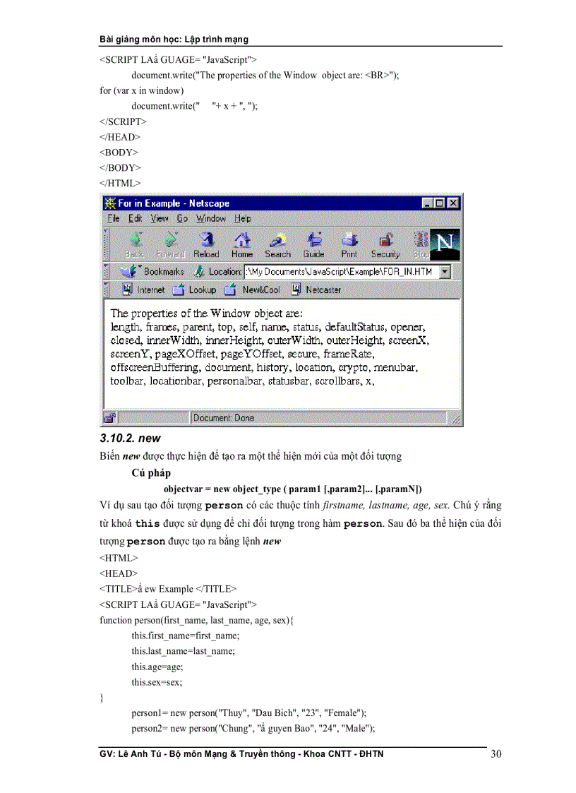 image for page Bài giảng lập trình mạng GV Lê Anh Tú Bộ môn Mạng Truyền thông Khoa CNTT ĐH thái nguyên