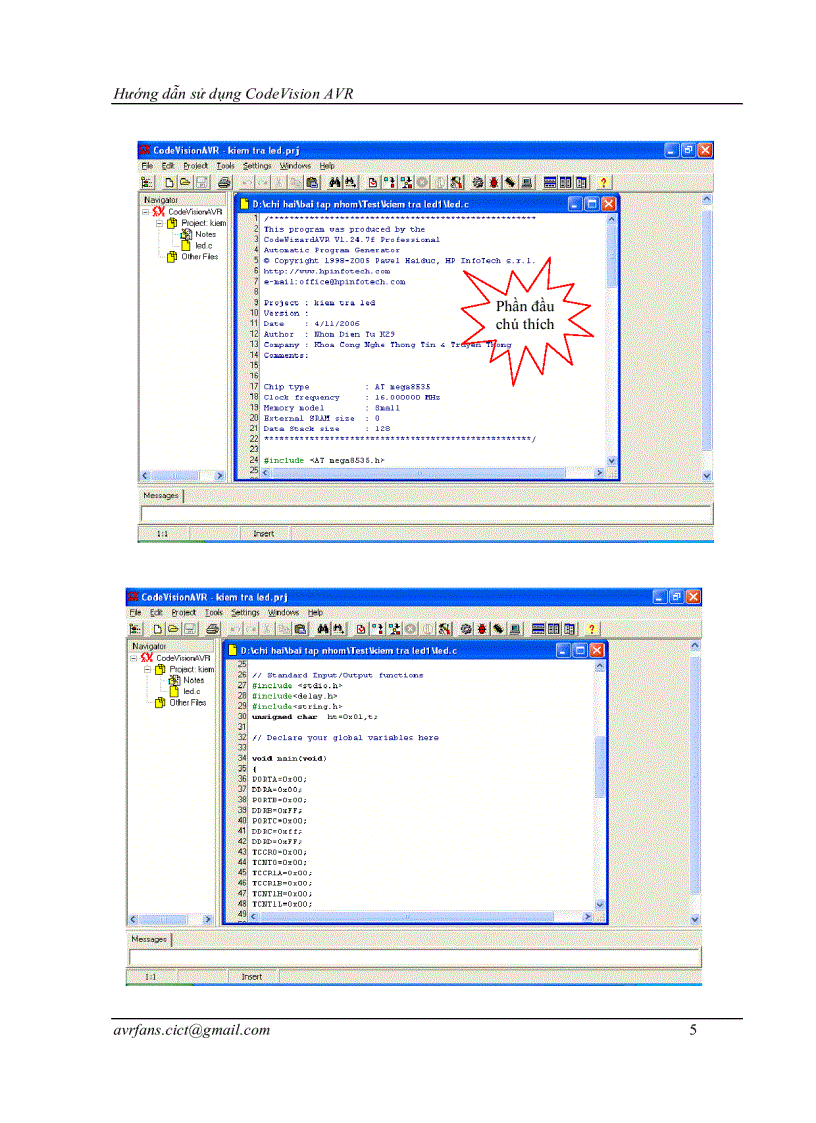 image for page Hướng dẫn CodeVisionAVR