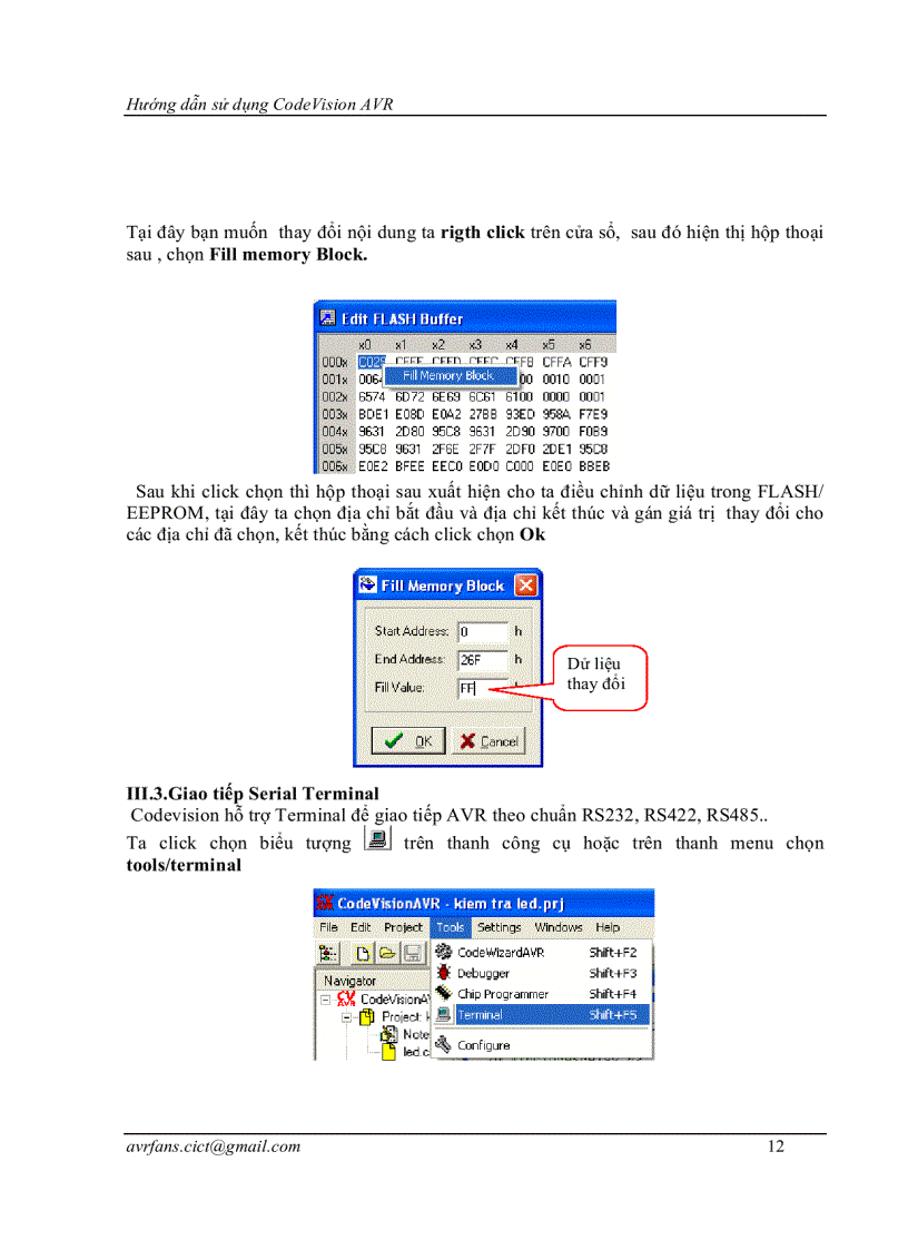 image for page Hướng dẫn CodeVisionAVR