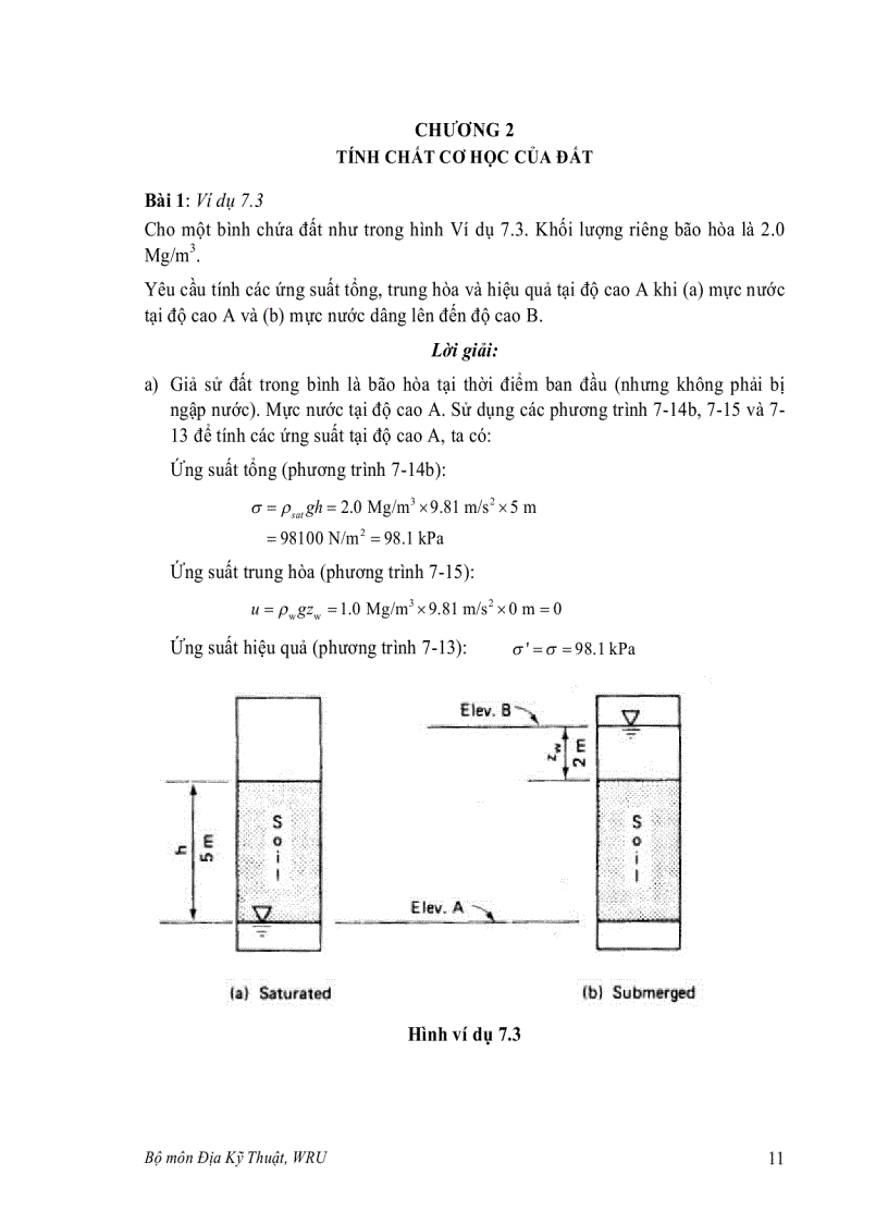 image for page Bài tập Cơ Học Đất và Lời Giải đính kèm rất dễ hiểu
