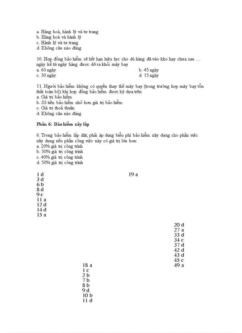 image for page Tổng hợp các câu hỏi trắc nghiệm bảo hiểm trong kinh doanh có đáp án