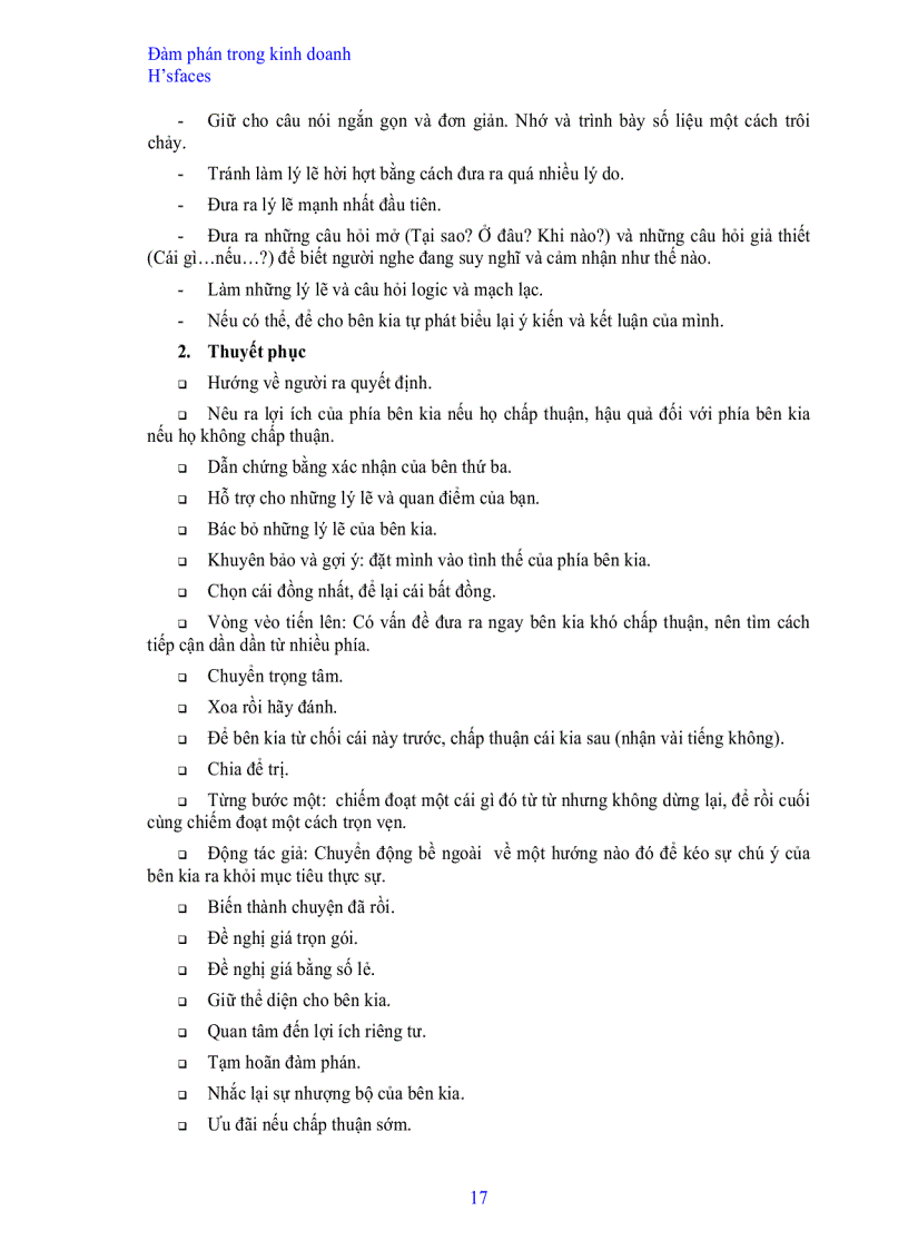 image for page Tài liệu về đàm phán thương lượng trong kinh doanh