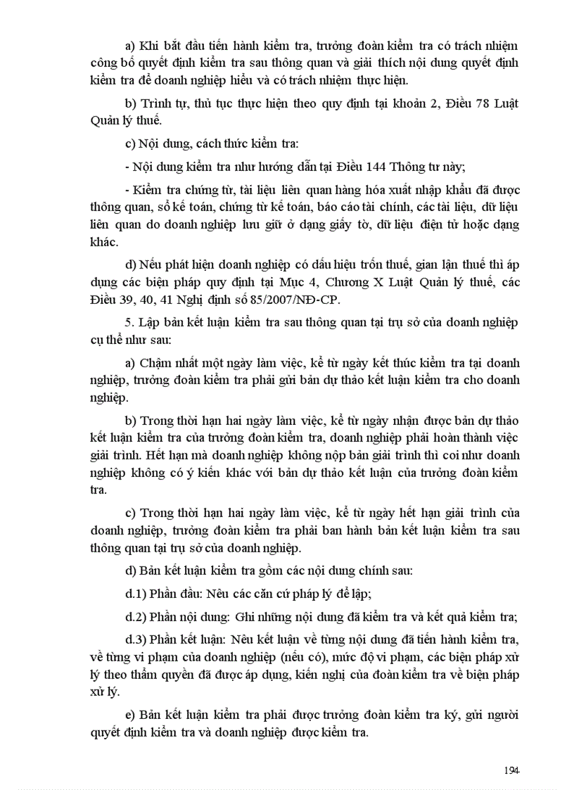 image for page Thông tư 194 Hướng dẫn về thủ tục hải quan kiểm tra giám sát hải quan thuế xuất khẩu thuế nhập khẩu và quản lý thuế đối với hàng hoá xuất khẩu nhập khẩu có mục lục