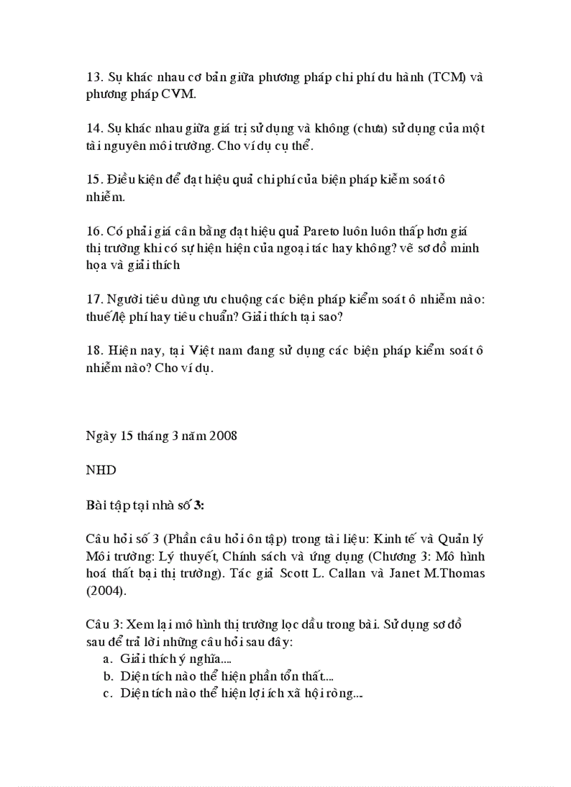 image for page Nội dung ôn tập môn học kinh tế môi trường