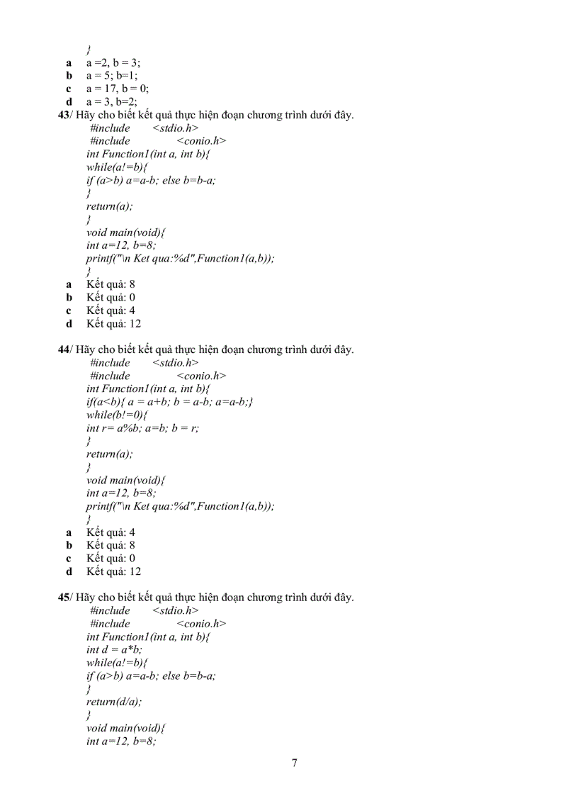 image for page Ngân hàng đề thi môn kĩ thuật lập trình