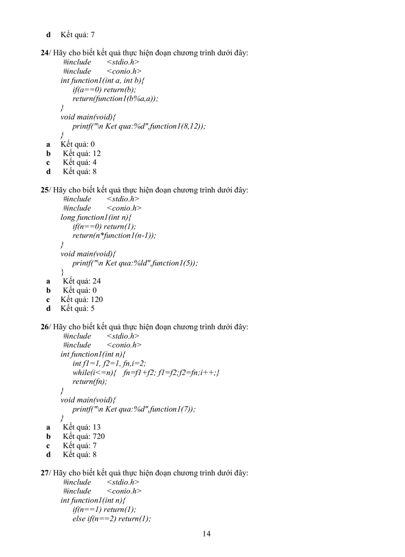 image for page Ngân hàng đề thi môn kĩ thuật lập trình