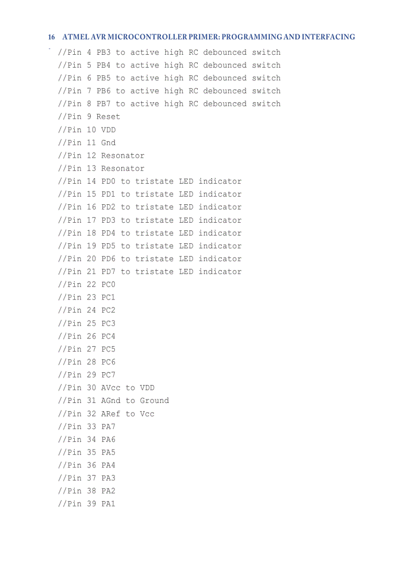 image for page Atmel AVR Microcontroller PrimerPro gramming and Interfacing