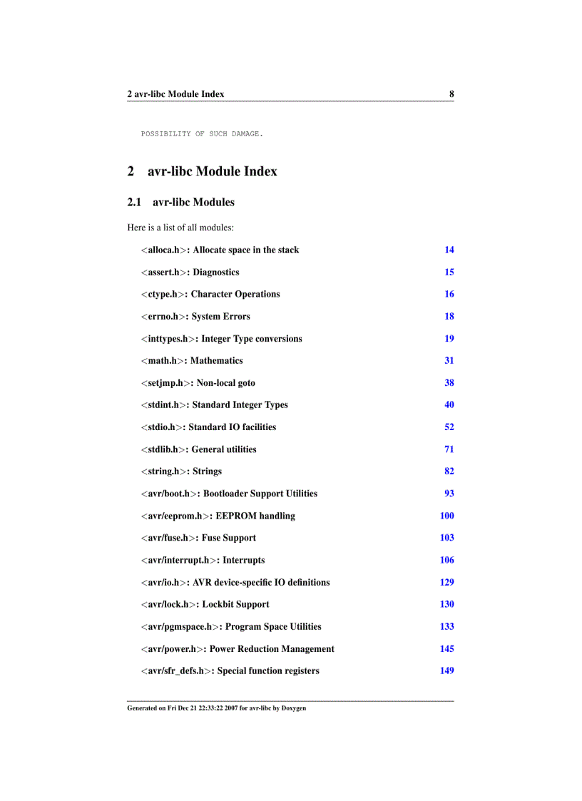 image for page Avr libc user manual 1 6 1