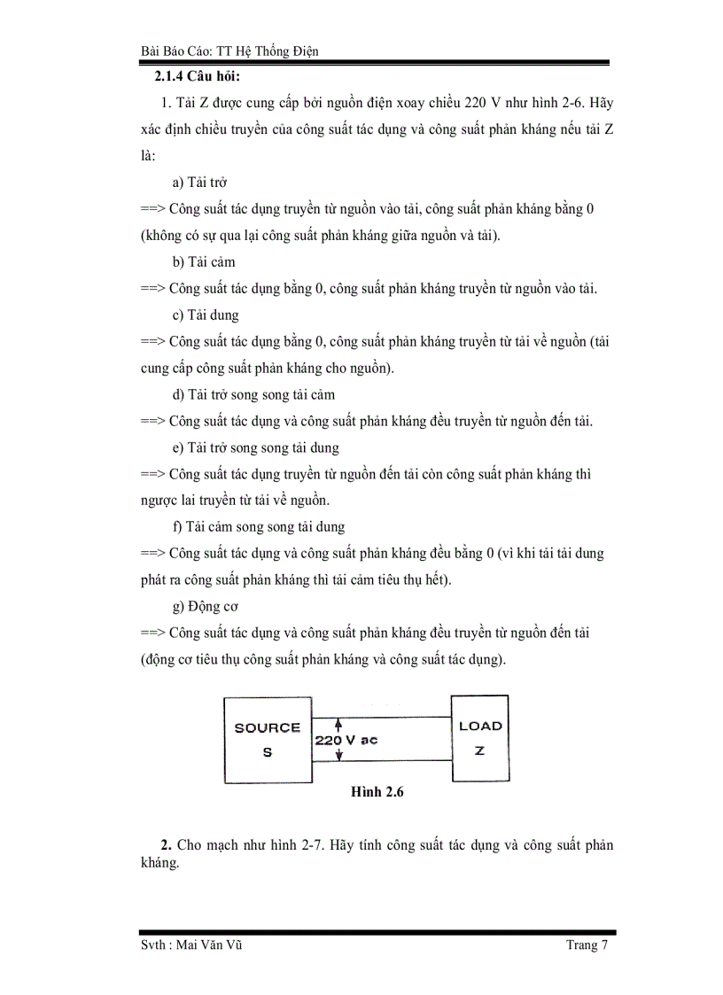 image for page Bài báo cáo Thực tập hệ thống điện