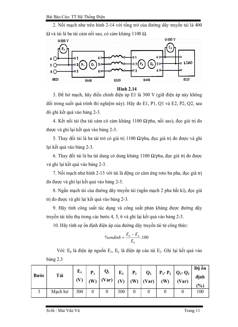 image for page Bài báo cáo Thực tập hệ thống điện