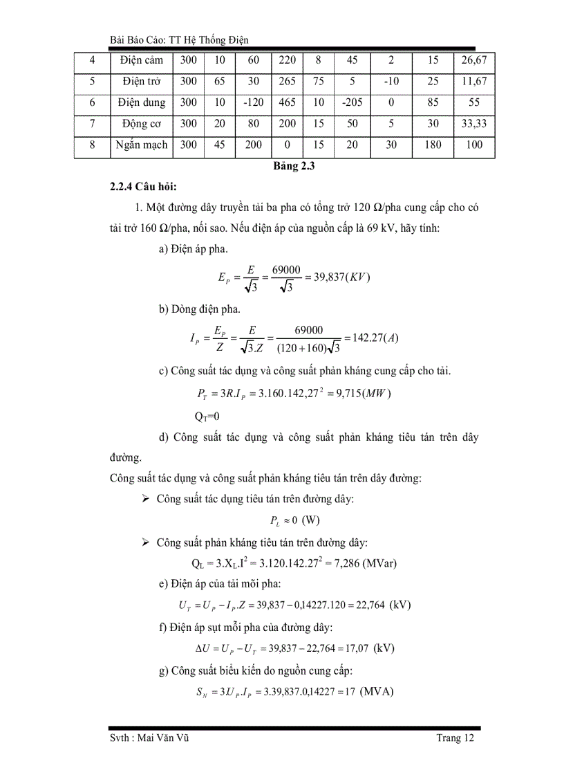 image for page Bài báo cáo Thực tập hệ thống điện